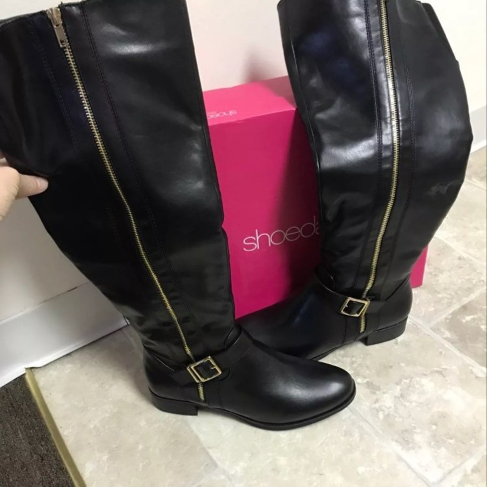 Size 10 Black Tall Boots - Picture 2 of 4